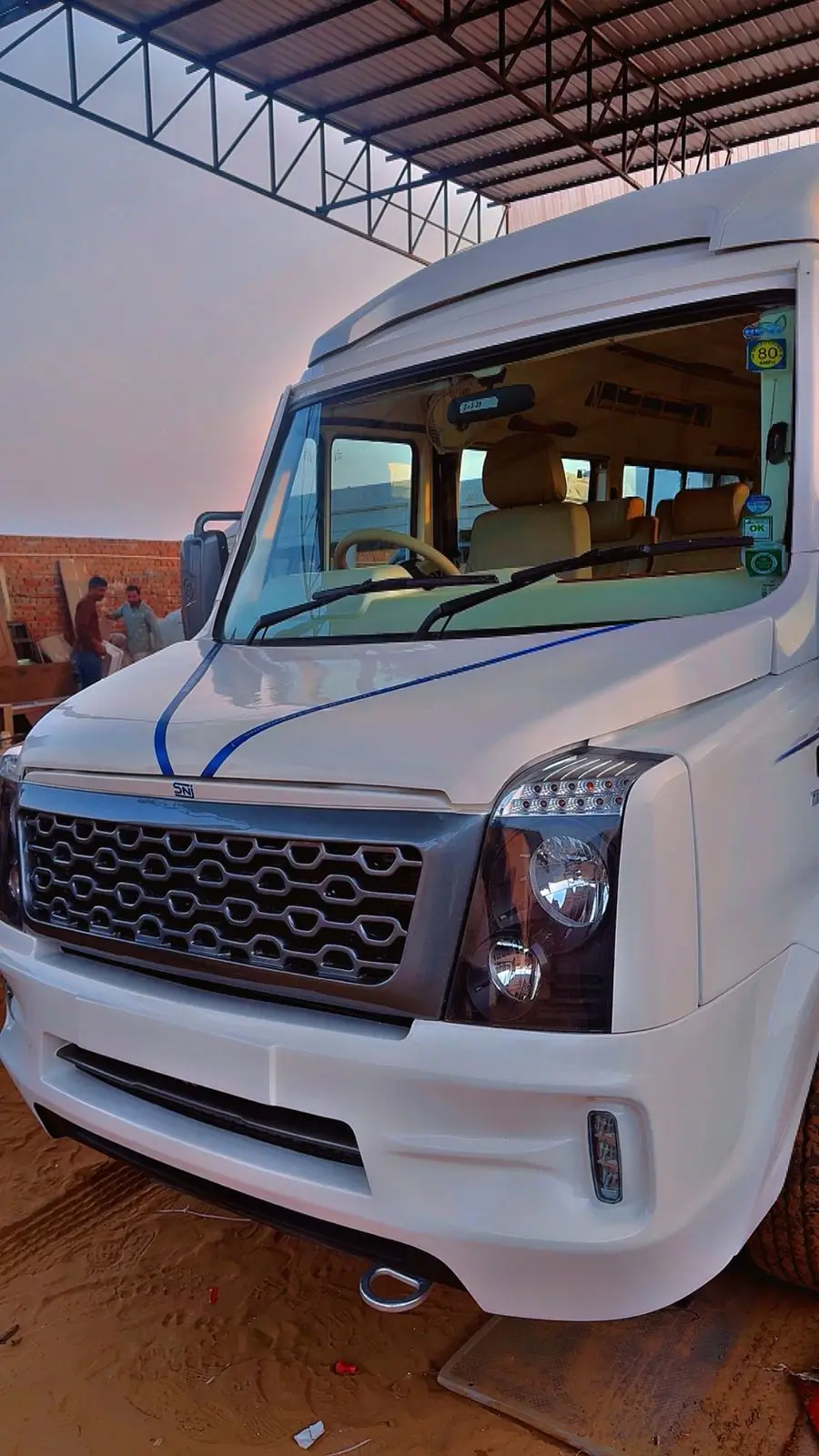10 seater luxury Tempo Traveller with Maharaja pushback seats - Khushi Travels Bangalore